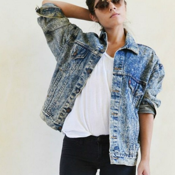 acid wash jean jacket womens